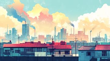 工厂插画插画工厂素材