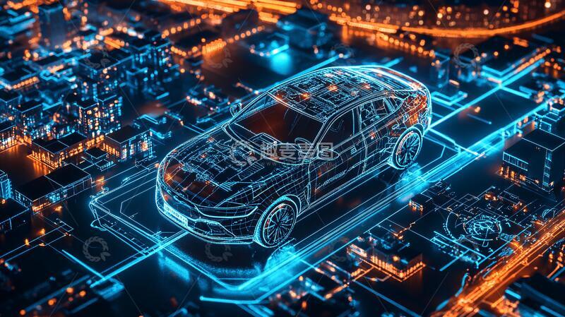 高清大图下载【趣麦麦图】汽车数字环保新能源1