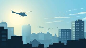 城市医疗医疗插画大楼