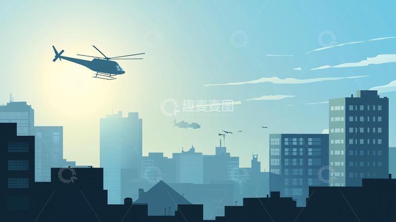 高清大图下载【趣麦麦图】城市医疗医疗插画大楼