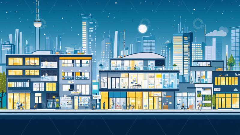 高清大图下载【趣麦麦图】城市豪宅概念城市1