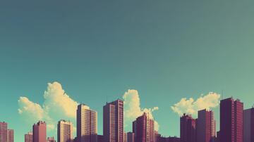 高楼大场景高楼城市都市