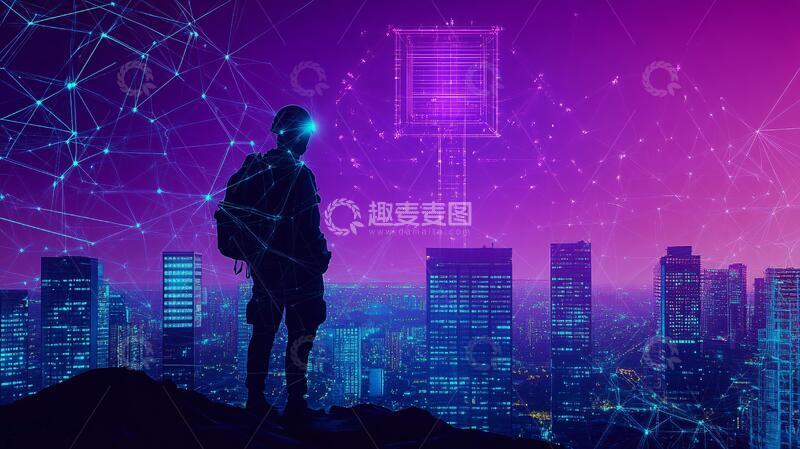 高清大图下载【趣麦麦图】战士现代城市