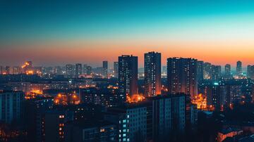 城市天际线夜景1