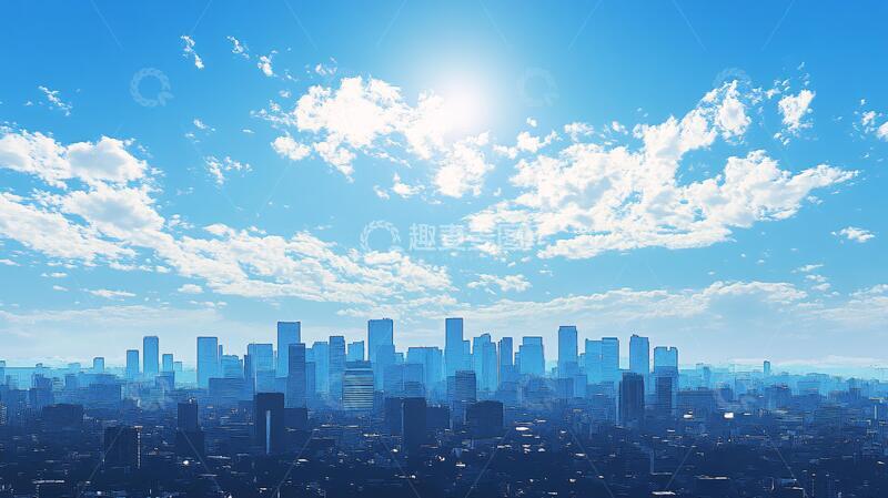 高清大图下载【趣麦麦图】太阳阳光日光城市希望