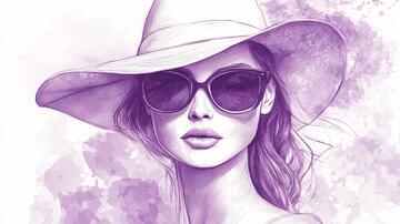 美女潮流插画11