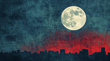 城市天际线夜景