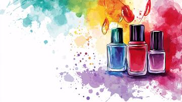 指甲油海报海报插画广告