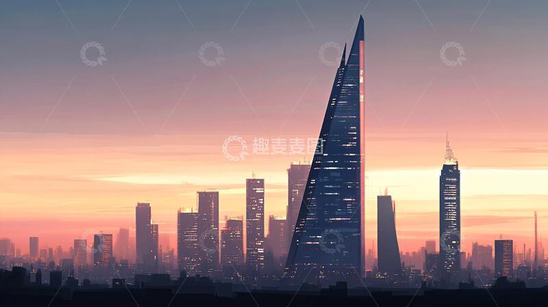 高清大图下载【趣麦麦图】原创迪拜地标迪拜建筑