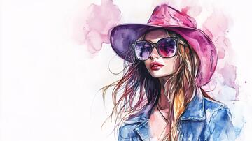 美女潮流插画12