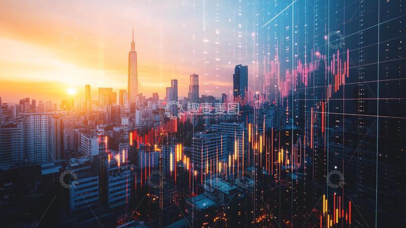 高清大图下载【趣麦麦图】金融城市背景