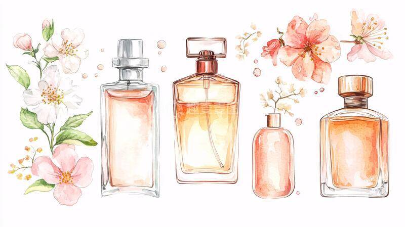 高清大图下载【趣麦麦图】香水包装插画10