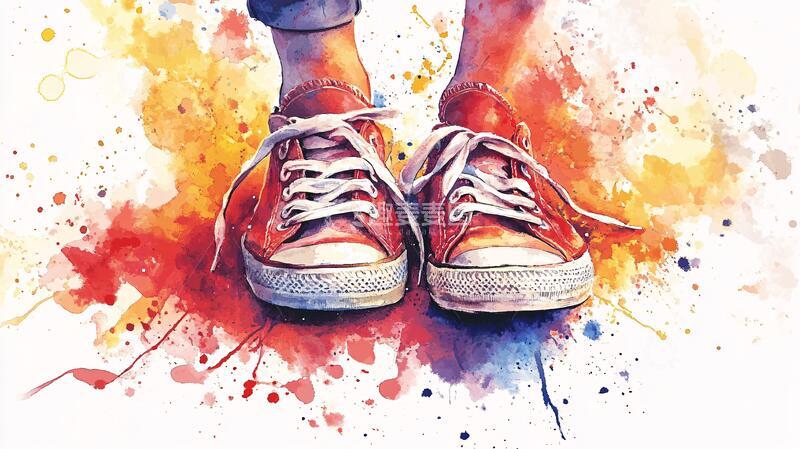 高清大图下载【趣麦麦图】水彩时尚插画