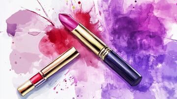 口红插画口红海报插画1