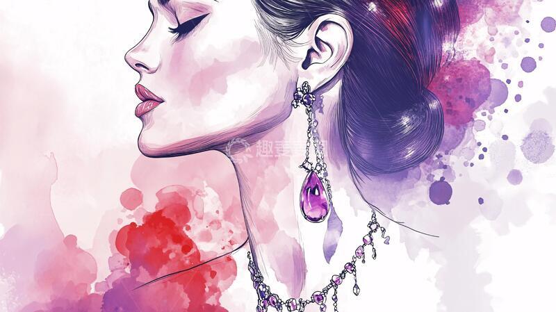 高清大图下载【趣麦麦图】美女潮流插画2