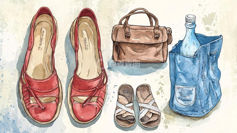 高清大图下载【趣麦麦图】手绘时尚配件集