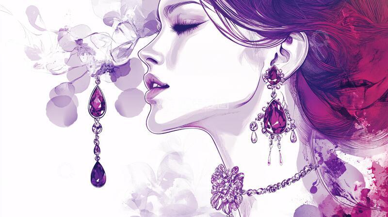 高清大图下载【趣麦麦图】唯美美女插图