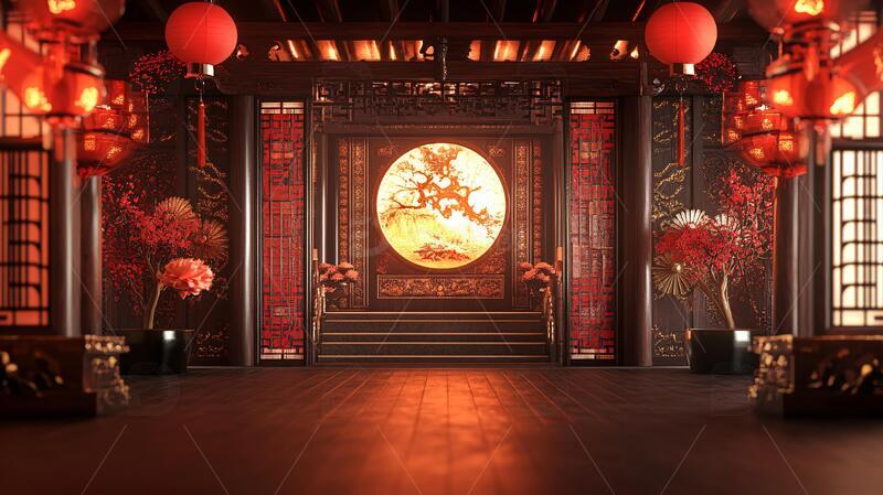 高清大图下载【趣麦麦图】古代中状元报喜场景1