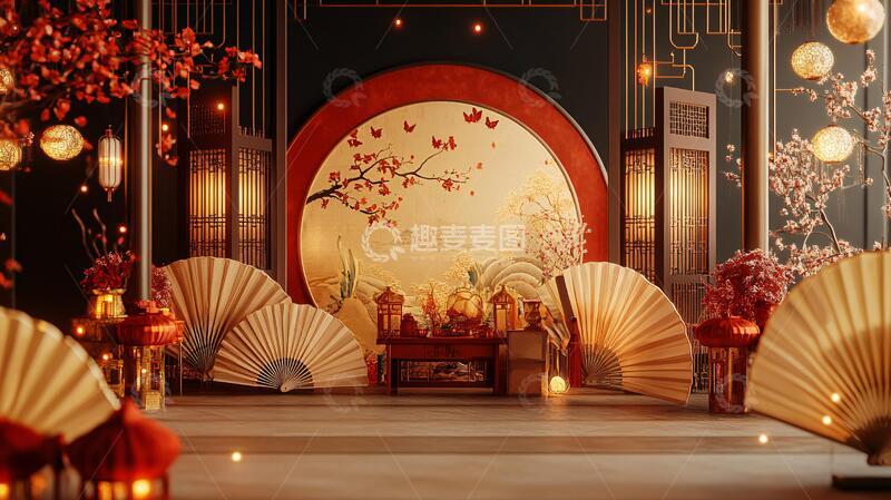 高清大图下载【趣麦麦图】新中式婚礼场景