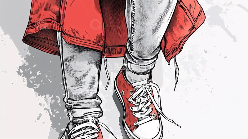 高清大图下载【趣麦麦图】潮牌服装插画