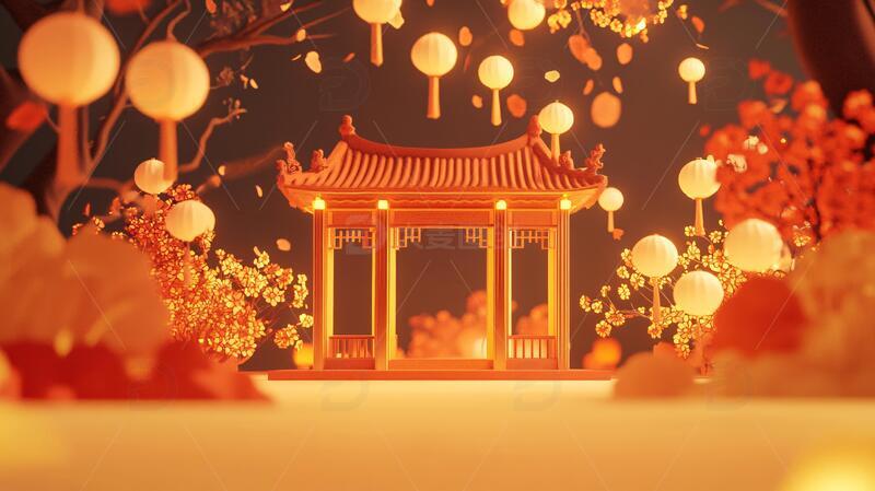 元宵节拍框堆头小景10