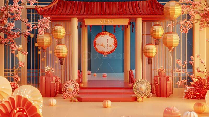 创意中秋展台14