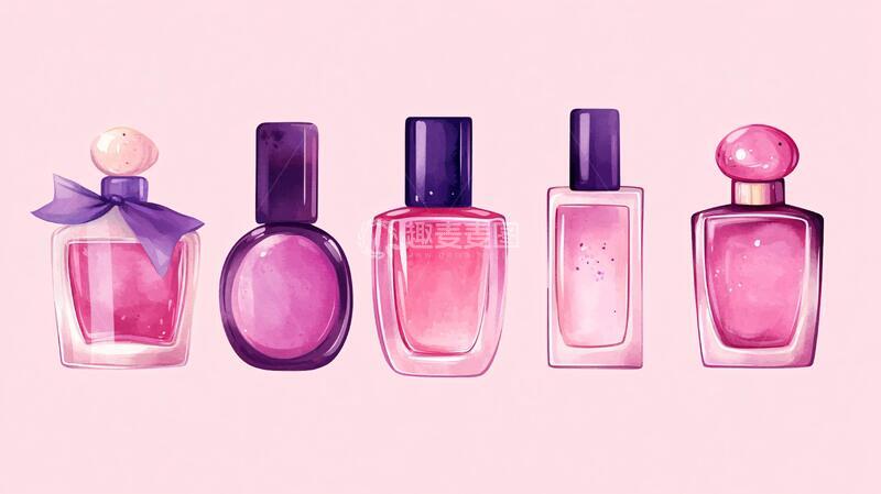 高清大图下载【趣麦麦图】香水插画插画素材高端