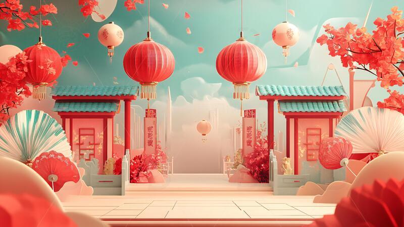 春节设计春节氛围新春