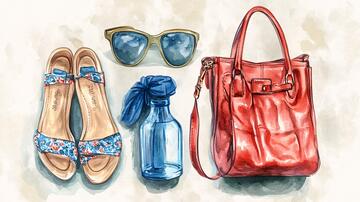 手袋插画插画海报手袋