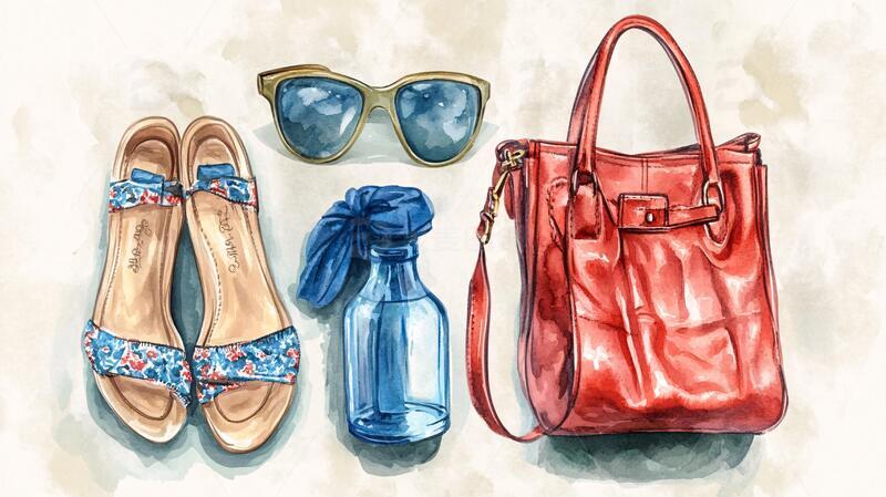 手袋插画插画海报手袋