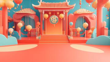 喜庆氛围渲染10