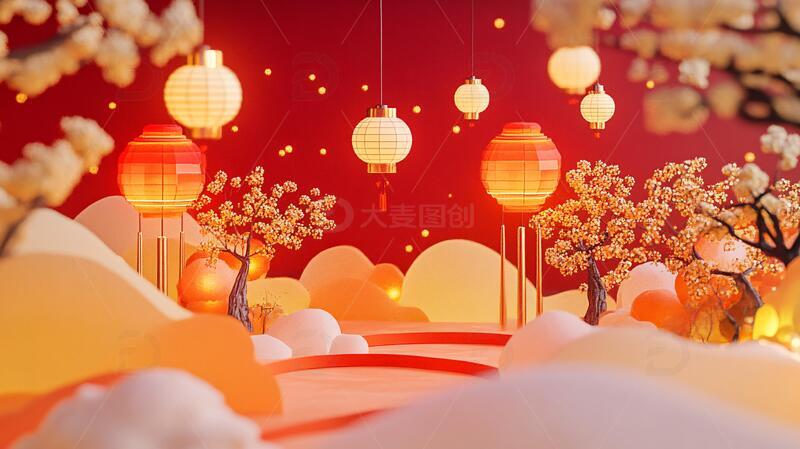 春节设计氛围新春春节