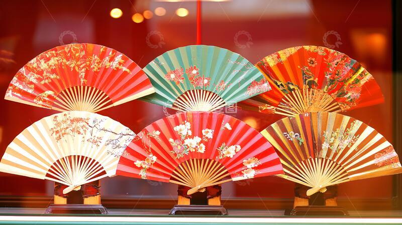 高清大图下载【趣麦麦图】折扇橱窗折扇橱窗艺术