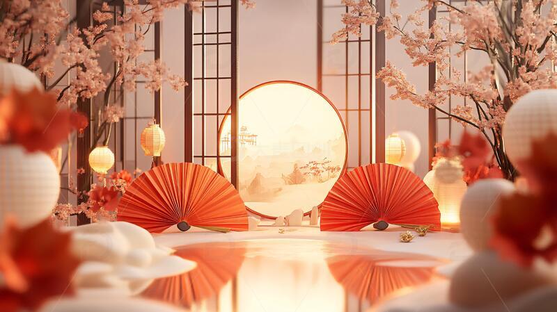 高清大图下载【趣麦麦图】中式场景布置