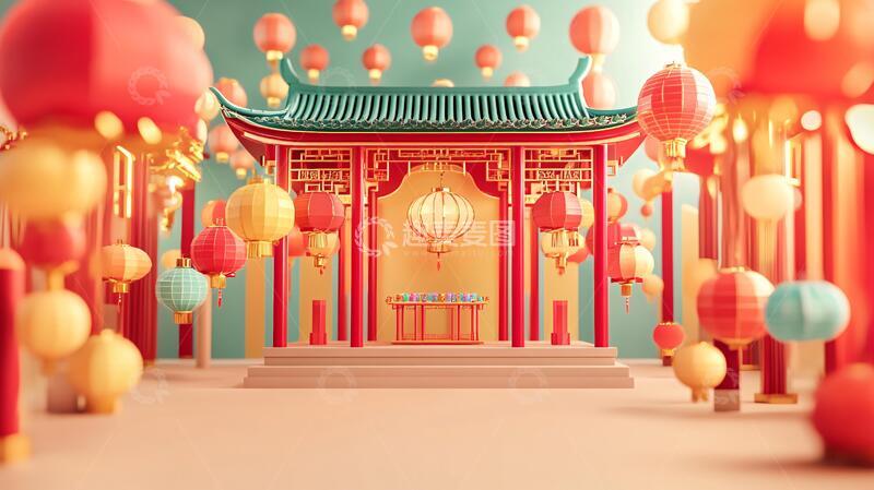 高清大图下载【趣麦麦图】元宵美陈元宵新春春节