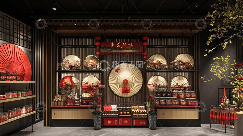 高清大图下载【趣麦麦图】特产店效果图