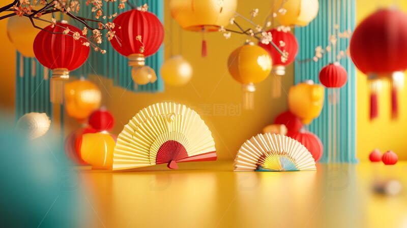 元宵节美陈氛围装饰