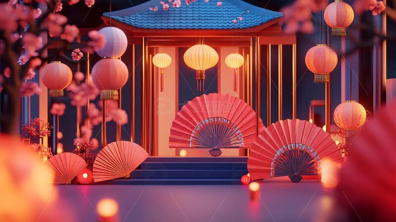 高清大图下载【趣麦麦图】日式美陈氛围场景布置