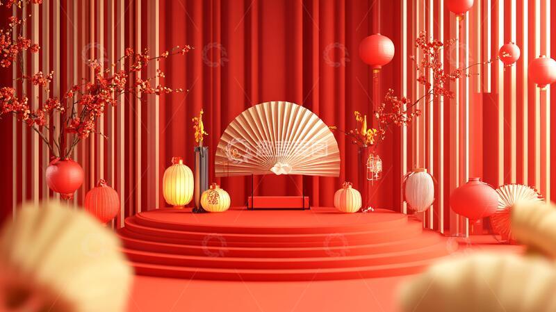 高清大图下载【趣麦麦图】元宵节拍框堆头小景5