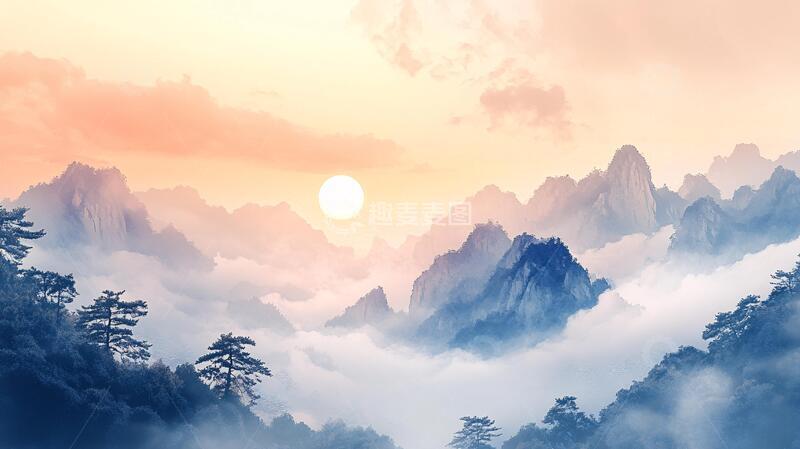 高清大图下载【趣麦麦图】高清旭日东升8