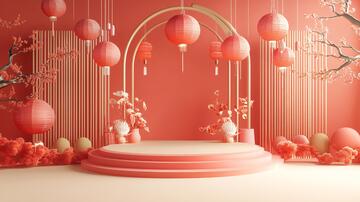 新春舞美元宵新春新年