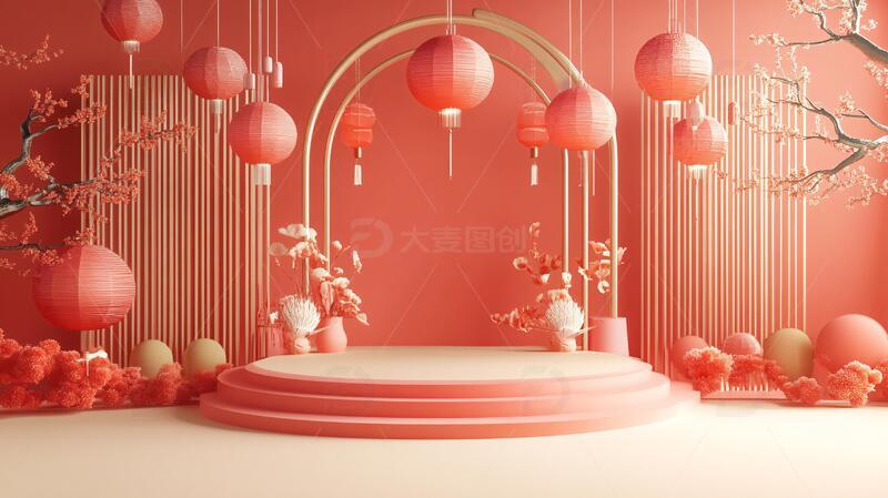 高清大图下载【趣麦麦图】新春舞美元宵新春新年