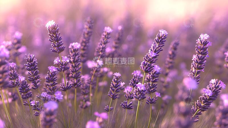高清大图下载【趣麦麦图】唯美紫色薰衣草1