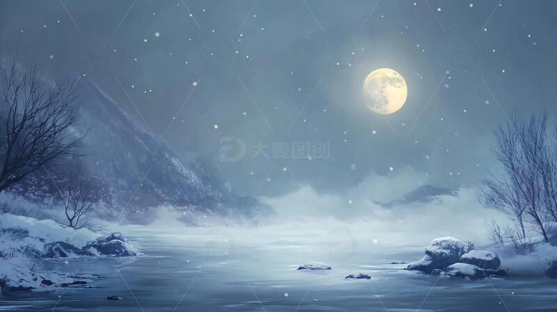 高清大图下载【趣麦麦图】星月河幻想插画9