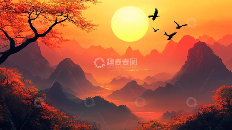 高清大图下载【趣麦麦图】日出东方壁纸2