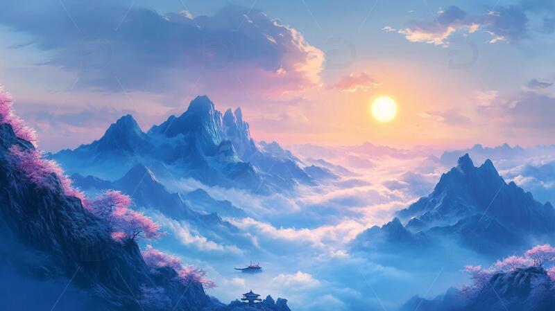 高清大图下载【趣麦麦图】古风唯美场景