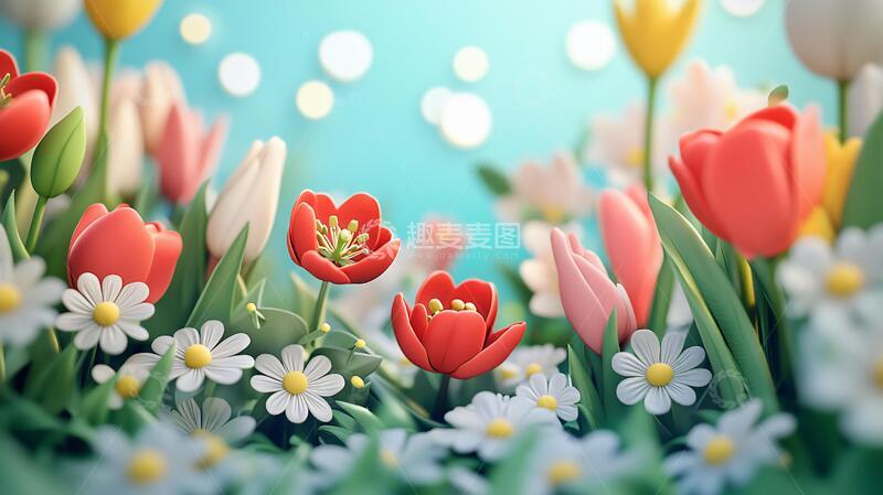 高清大图下载【趣麦麦图】立体唯美花卉17