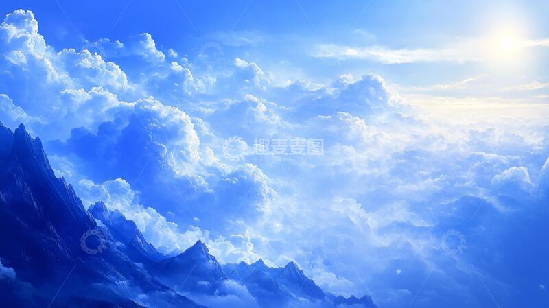 高清大图下载【趣麦麦图】云海山脉壁纸宽幅大气