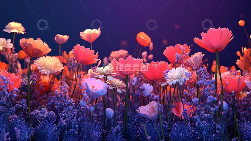 高清大图下载【趣麦麦图】立体唯美花卉15