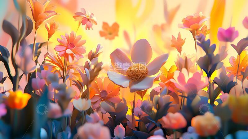高清大图下载【趣麦麦图】立体唯美花卉13